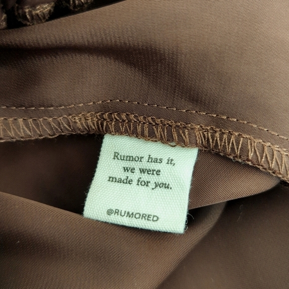 Rumored Sultry Cinch Harem Pants Drawstring Waist And Ankles Pinecone Brown S - Picture 10 of 13